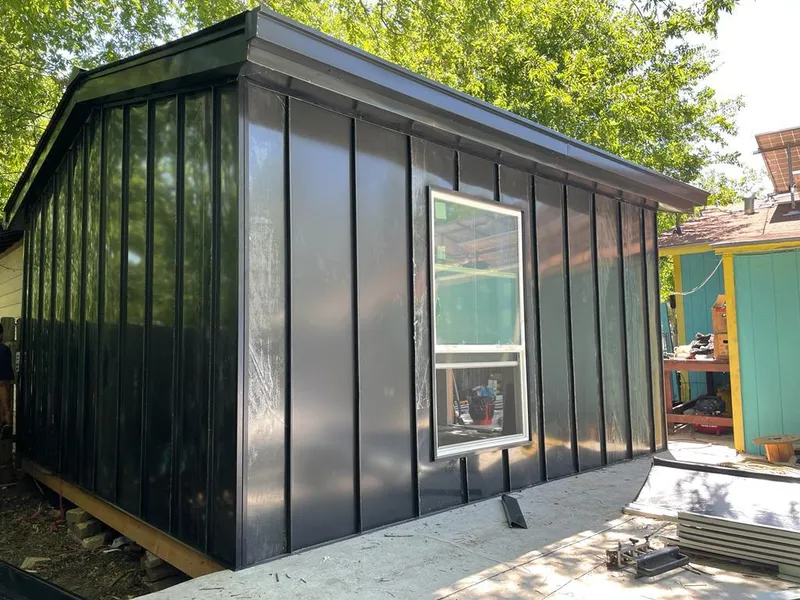 Black standing seam metal wall panels for Metal Roof Installation in Millbrook